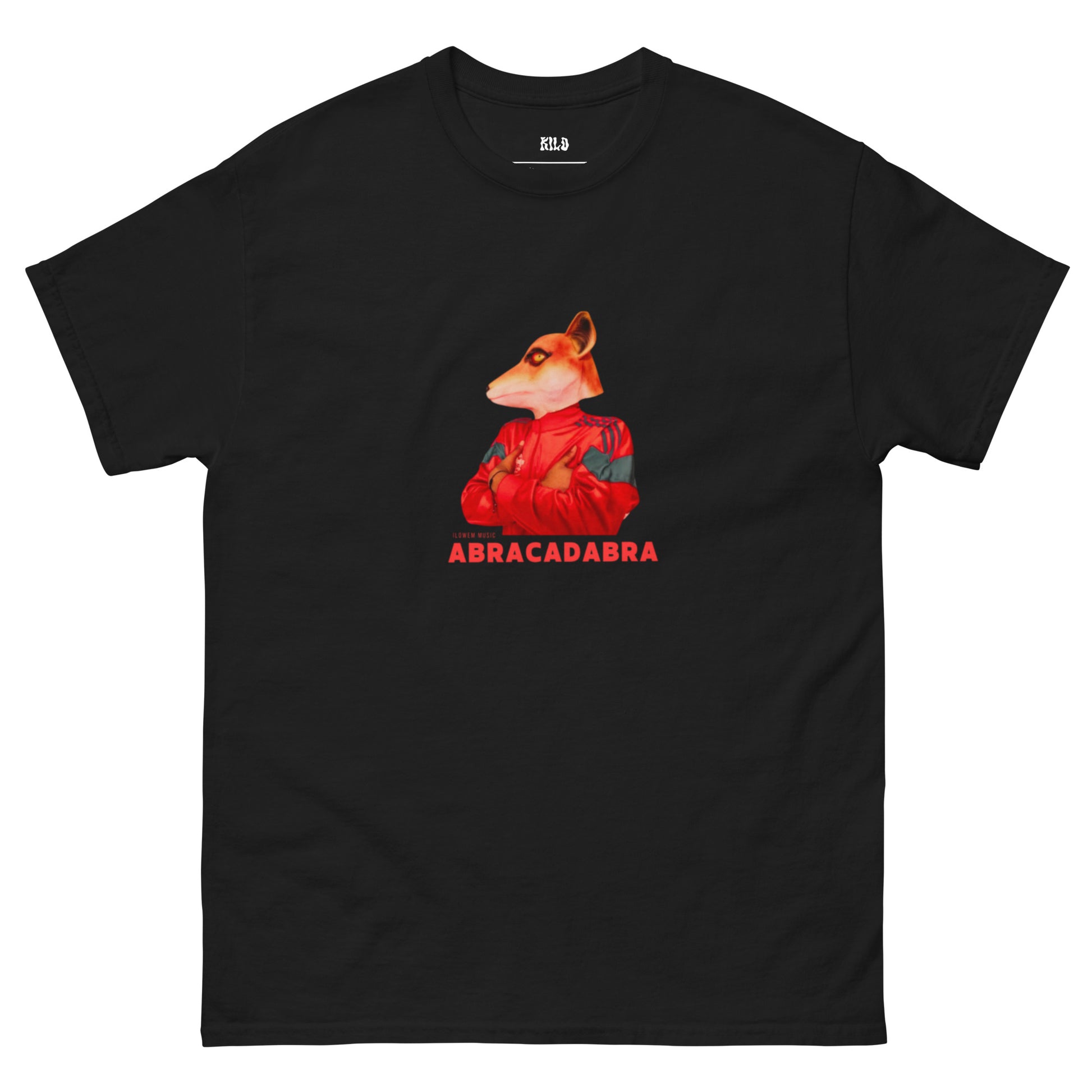 KILO-T ABRACADABRA 25 KILOSTAR™ — T-shirt collab unisexe noir, vue face