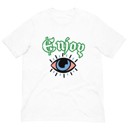 KILO-T ENJOY KILOSTAR™ — T-shirt éco-responsable blanc, vue face
