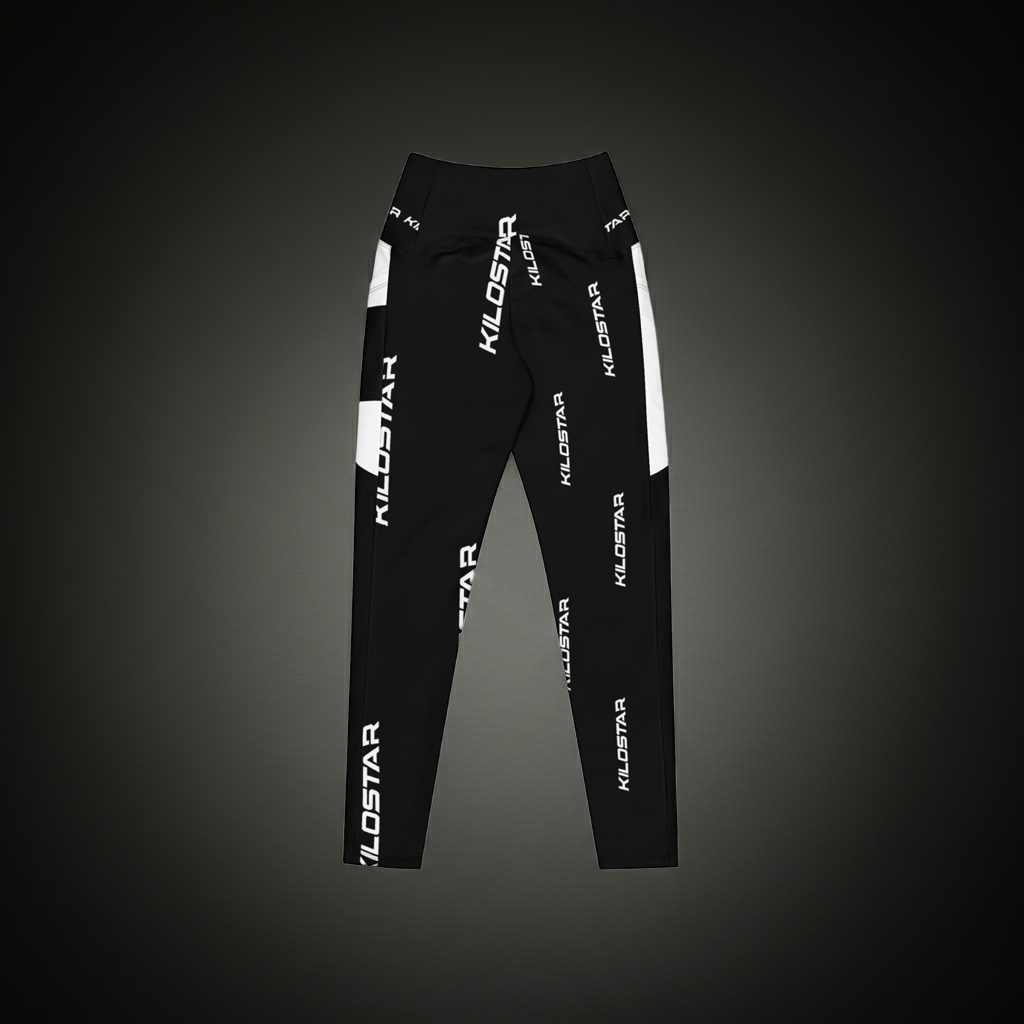 Leggings Noire Taille Haute Poches Compression Unisexe — KILOSTAR™ Blade