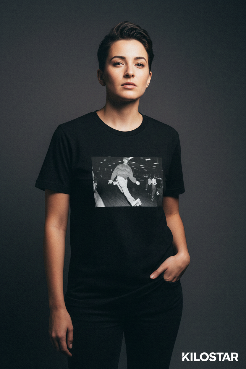 Photo éditoriale T-shirt Retro Recyclé KILOSTAR™ Oldschool