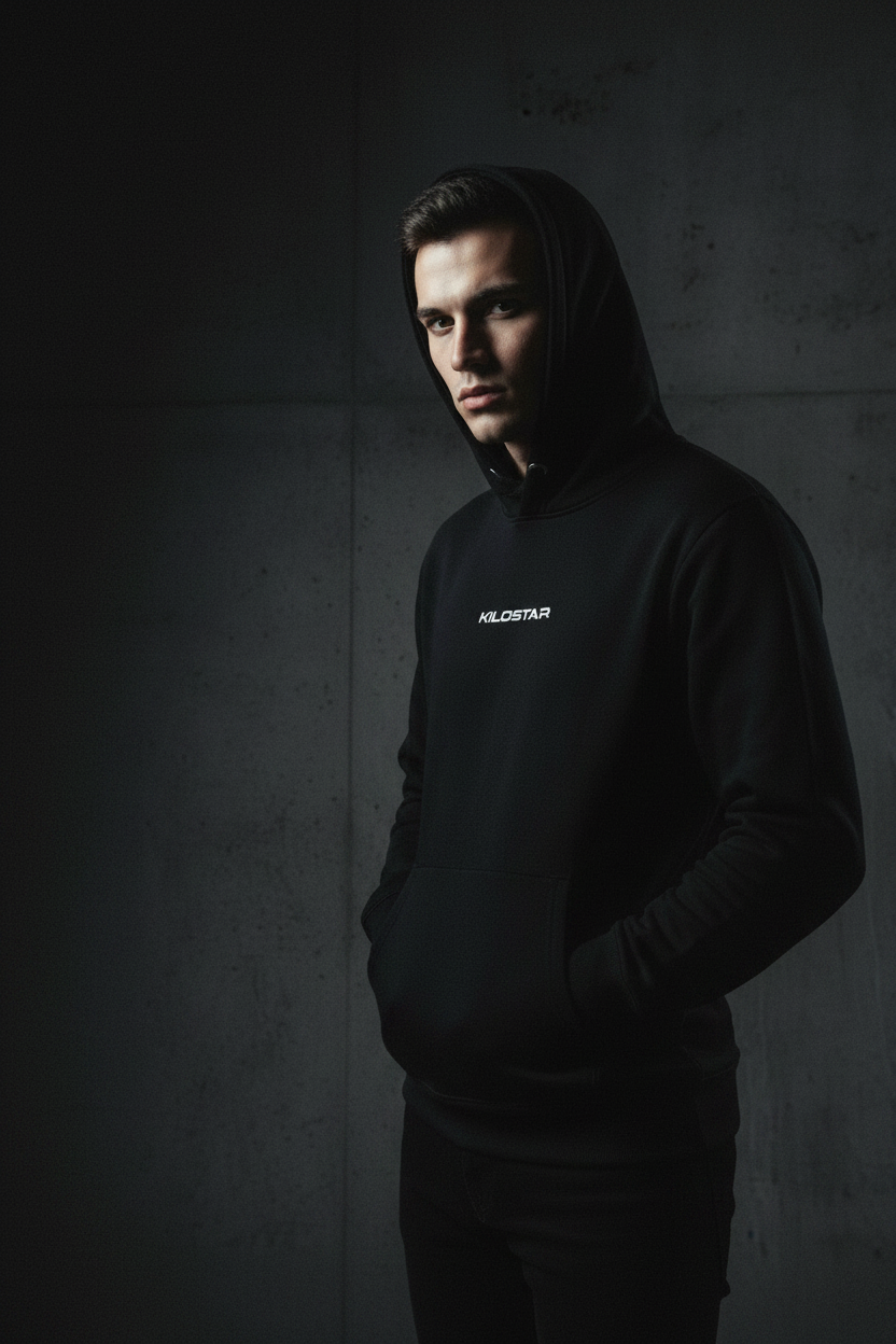 Photo éditoriale Sweat à Capuche Coton Premium KILOSTAR™ Hoodie Flow