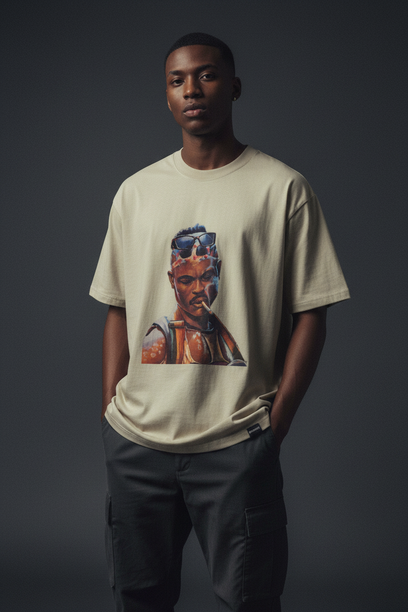 Photo éditoriale T-shirt Oversize Éco-Responsable KILOSTAR™ Zanzibar