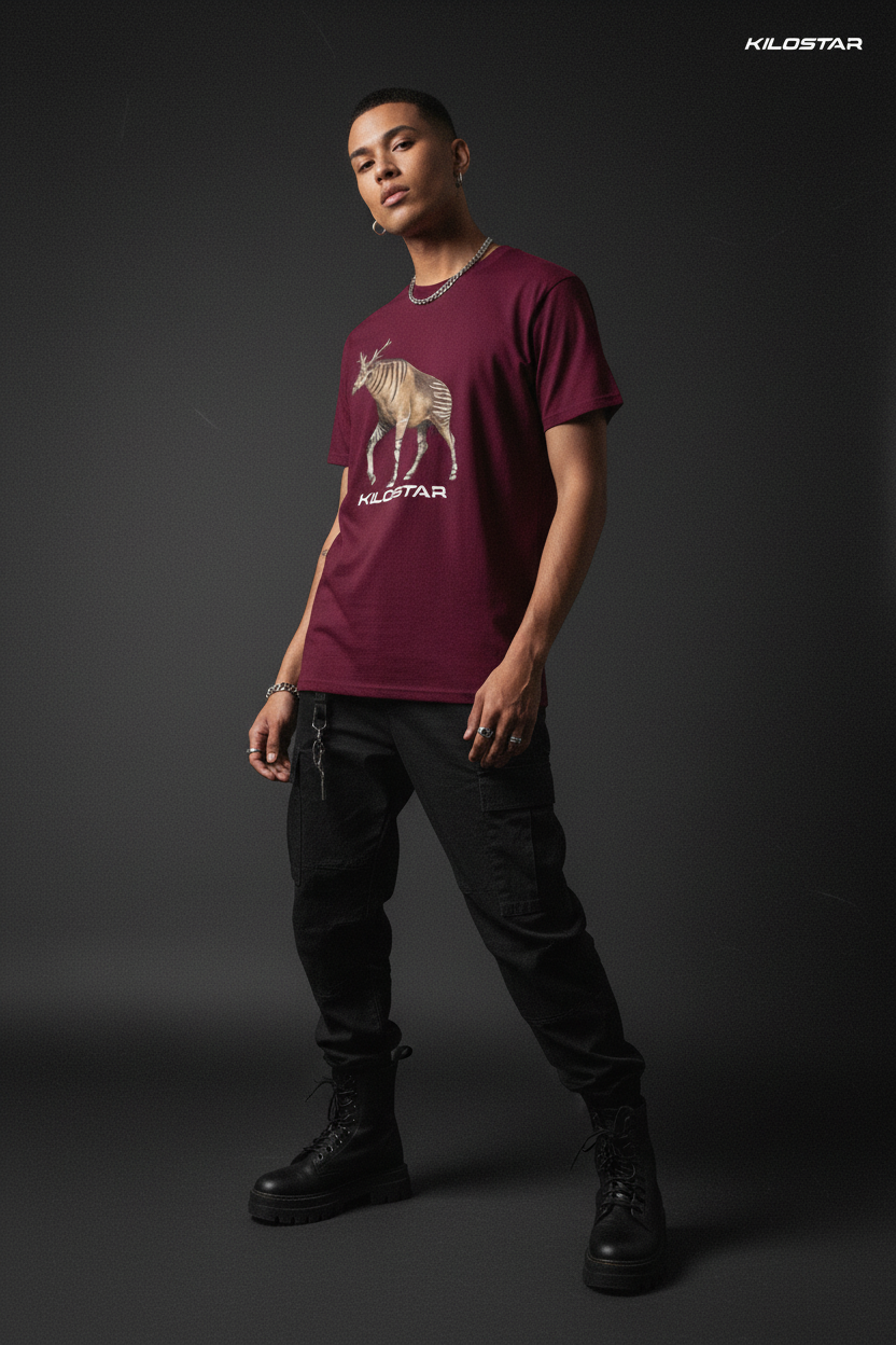 Photo éditoriale T-shirt Imprimé Animal KILOSTAR™ Sivatherium