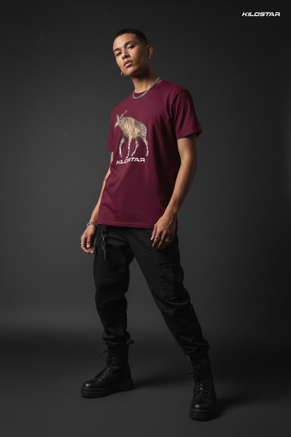 Photo éditoriale T-shirt Imprimé Animal KILOSTAR™ Sivatherium