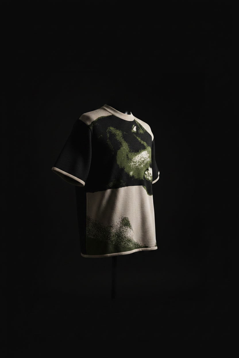 KILO-T CLASSIQUE DOG KILOSTAR™ — Visuel Éditorial | T-shirt Jacquard Premium Streetwear