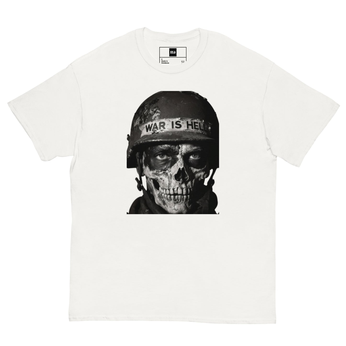 KILO-T SOLDIER KILOSTAR™ — Blanc Face | T-shirt Streetwear Premium Unisexe
