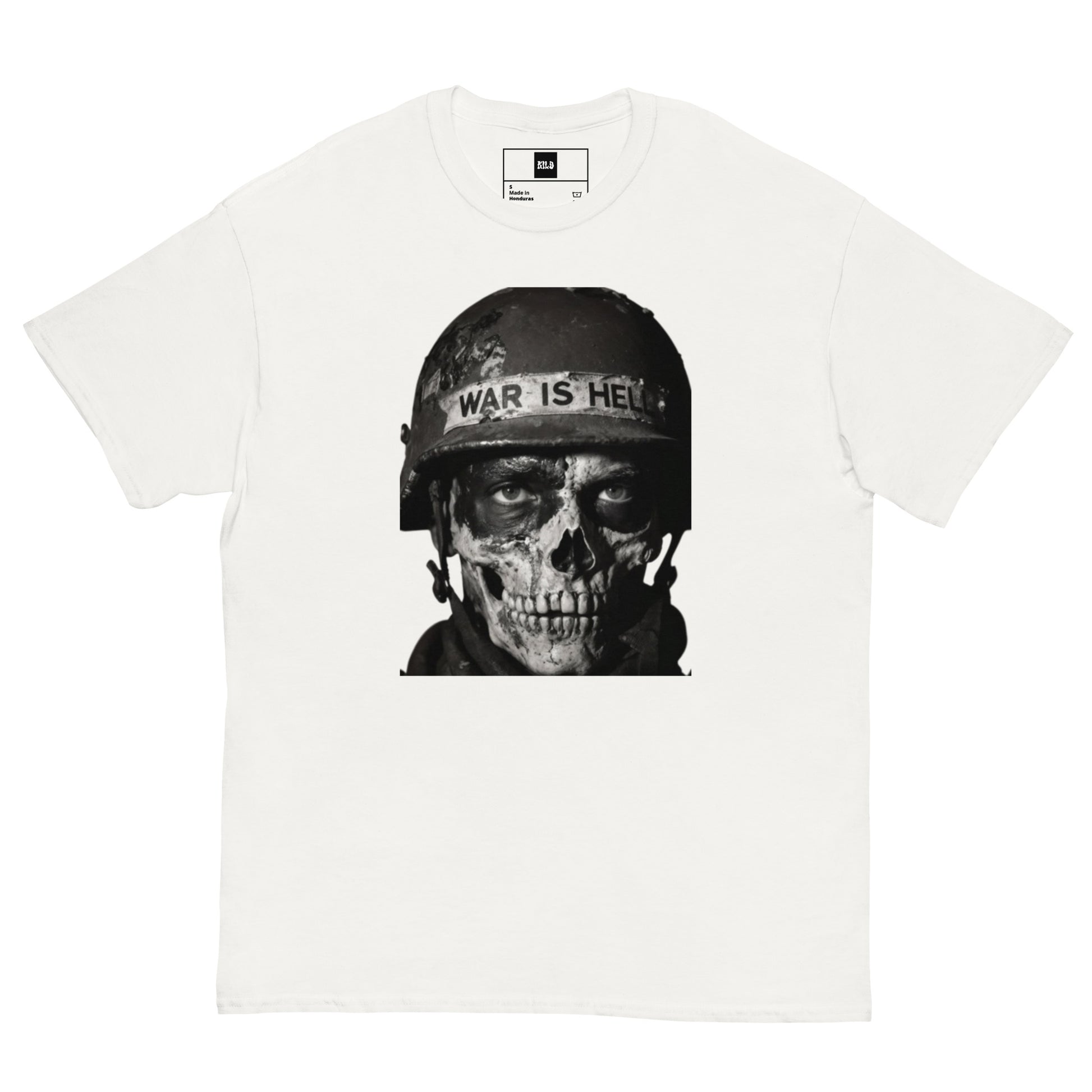 KILO-T SOLDIER KILOSTAR™ — Blanc Face | T-shirt Streetwear Premium Unisexe
